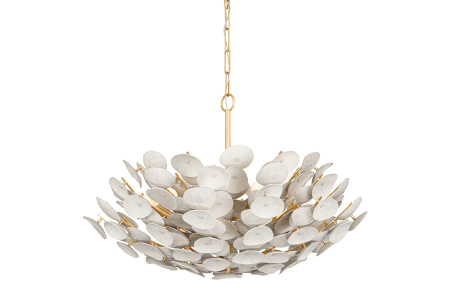 Hudson Valley Lighting AIMI 9-Light Chandelier in Vintage Gold Leaf