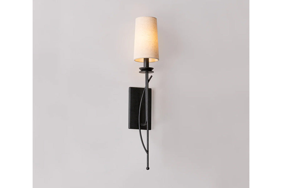 Hudson Valley Lighting CALDER 1-Light Wall Sconce in Forged Iron
