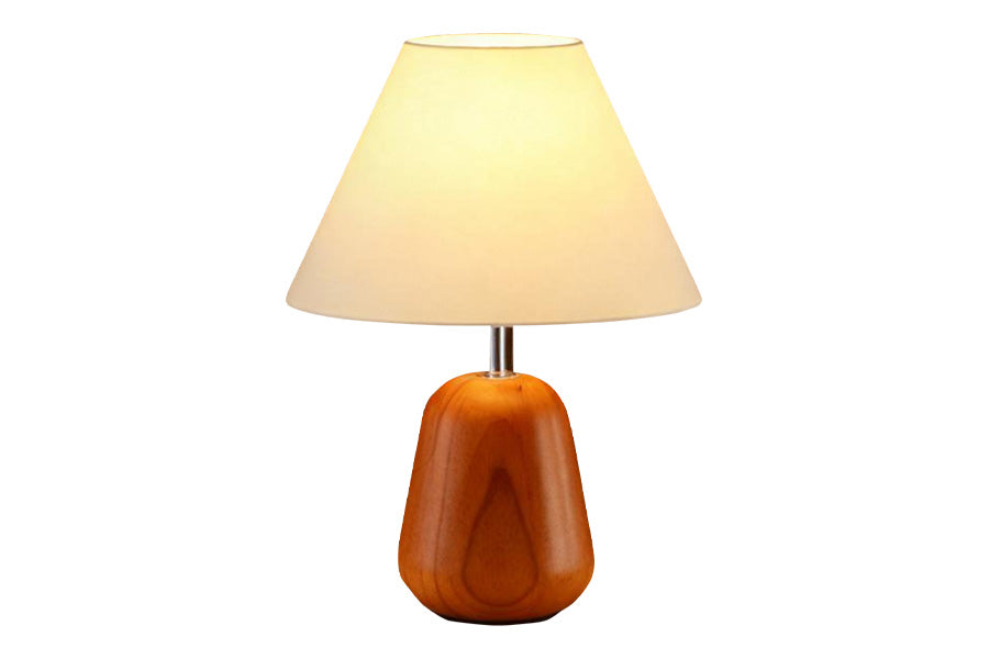 Lux Lighting Bell Wooden Table Lamp