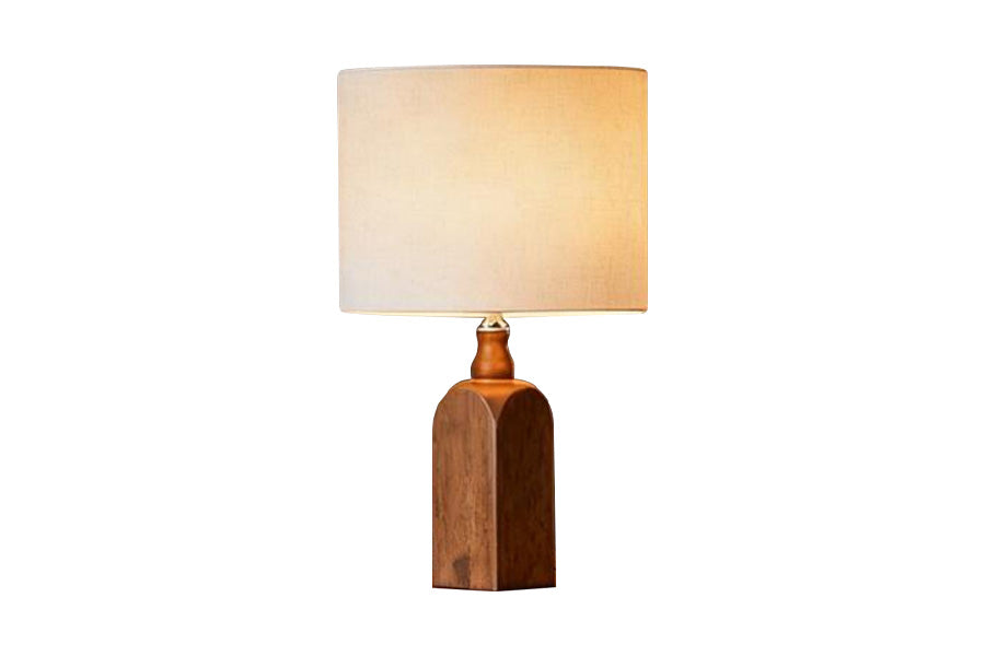 Lux Lighting Bar Wooden Table Lamp
