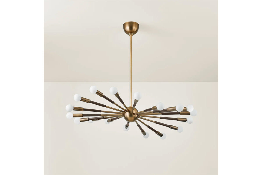 Hudson Valley Lighting OBIE 18-Light Chandelier in Patina Brass/Bronze